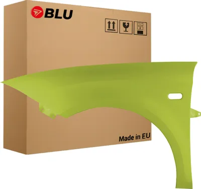 Image de BLU Aile Compatible avec Seat Leon II 2 1P1 LS1T Gauche Grün AmarilloZitrus | 2005-2012 | Avant | Peint| Prêt à Monter | Acier