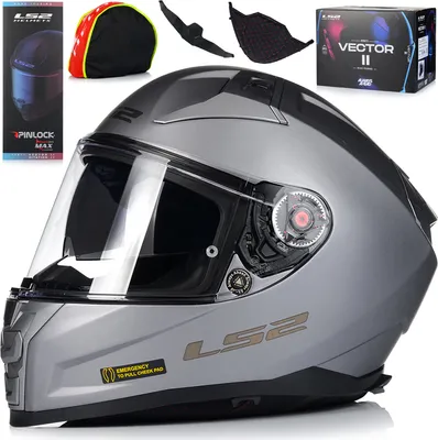 Produktbild von LS2 Integralhelm "FF811 Vector II Solid" titanium matt, Gr. 55 / 56 = S