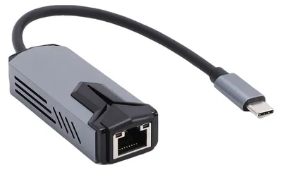 Produktbild von 5-Gbit/s-USB-C-zu-Ethernet-Adapter, unterstützt MacBook, 5000 Mbit/s Typ 3.0, RJ45-Konverter, Laptop, Desktop-PC, kabelgebundene Netzwerkkarte mit Alu