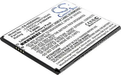 Obrázek produktu pro Baterie pro Vodafone Smart E8/VDF 511/513 / ZTE Tempo Go/X, 2100mAh, Li-Ion