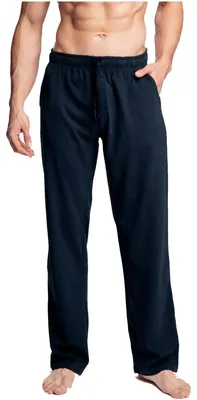 Produktbild von Lange Schlafhose Atlantic 100% Baumwolle locker marineblau XXL