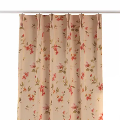 Produktbild von Dekoria Vorhang mit flämischen 2-er Falten, creme-rosa, 70 x 100 cm