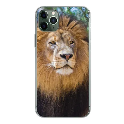 Produktbild von MuchoWow® Handyhülle Schutzhülle Hülle für iPhone 11 Pro Max Löwe - Natur - Tier Silikon Softcase Handy Hülle - Schutz
