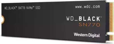 Produktbild von WD_BLACK SN770 WDS100T3X0E - SSD - 1 TB - intern - M.2 2280 - PCIe 4.0 x4 (NVMe)