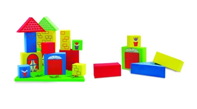 Zdjęcie produktu dla Pływające klocki do kąpieli Edushape - 15 sztuk