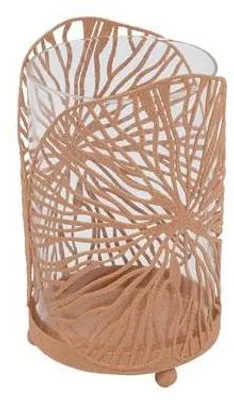 Imagen del producto de Soporte para velas tipo "tealight" de Countryfield, color beige, decoración de plástico, 15 cm