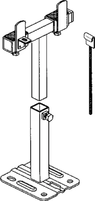 Productafbeelding van Vogel & Noot, VN-standaard, type SK15, bevestigingshoogte 175 mm, met grondplaat, voor gebruik volgens de geldende specificaties, 1 stuk.