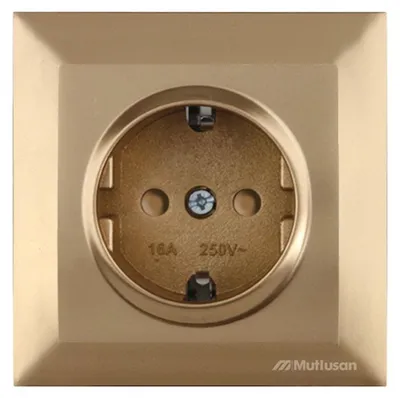 Produktbild von 2-fach USB-Ladesteckdose mit Rahmen Gold Optik – Unterputz IP20 für Innen – CANDELA