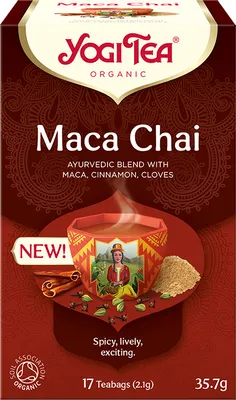 Obrázek produktu pro Yogi Tea®Ajurvédský čaj Maca Chai (17ks), 58023