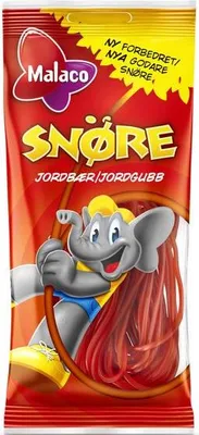 Produktbild von 20x Malaco Snöre Jordbaer 94g