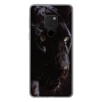 Produktbild von MuchoWow® Handyhülle Schutzhülle Hülle für Huawei P40 Lite Panther - Tier - Schwarz Silikon Softcase Handy Hülle - Handy