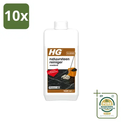 Produktbild von 10 x HG Natursteinreiniger Pflegend - 1 Liter - Vorratspackung - 10 Stücke