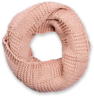 Produktbild von styleBREAKER Uni Strick Loop Schal mit Patentmuster, Uni Feinstrick Schlauchschal, Winter Strickschal 01018152