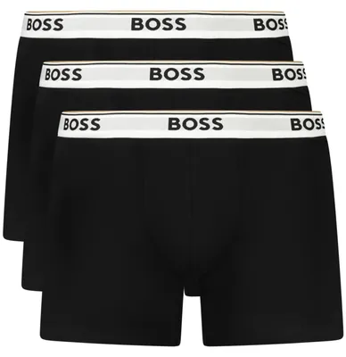 Produktbild von Herren Boxershorts Schwarz Dreierpack mit Elastischem Bund & Druck
