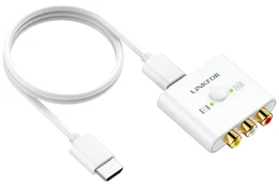 Immagine prodotto di Convertitore RCA-HDMI, adattatore AV-HDMI, risoluzione Full HD 1080P