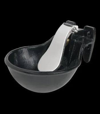 Immagine prodotto di Kerbl Tränkebecken (Wasseranschluss G1/2“, Fassung 1,45 Liter) schwarz 221500