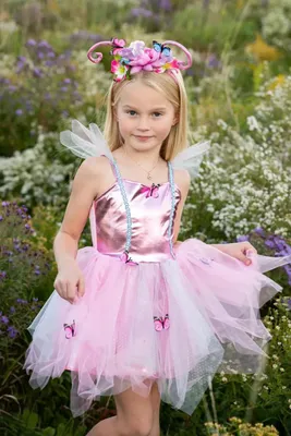 Produktbild von Woodland Schmetterlingskleid mit Haarreif, für 5-6 Jahre