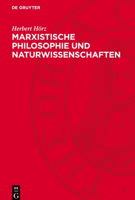 Produktbild von Marxistische Philosophie und Naturwissenschaften