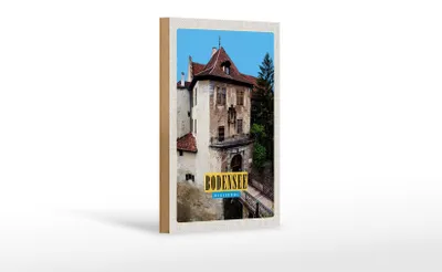 Produktbild von Holzschild Reise 12x18 cm Bodensee Deutschland Merseburg