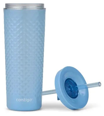 Obrázok produktu pre ContiGo! AUTOCLOSE, Denné používanie, 590 ml, Straw lid, Polypropylén (PP), Modrá, Glacier