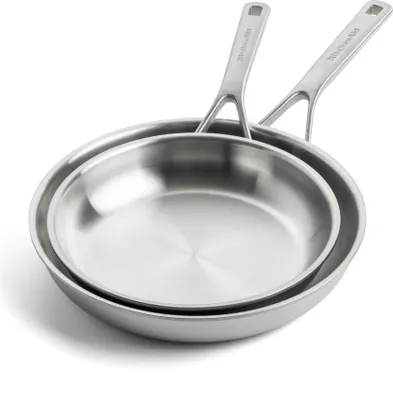 Produktbild von KitchenAid Bratpfannenset Multi-Ply Stainless Steel - ø 24 und 28 cm