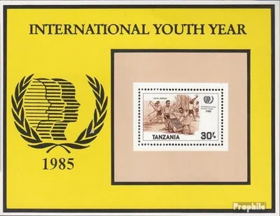 Produktbild von Briefmarken Tansania 1986 Mi Block48 (kompl.Ausg.) postfrisch Jahr der Jugend