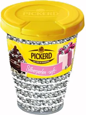Produktbild von Pickerd Silberperlen soft Dekor Streusel crispy weich 100g 5er Pack
