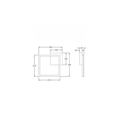 Produktbild von Fabas Luce LED-Wand-/Deckenleuchte LB25 Bard 22W 2160lm wws schwarz dim