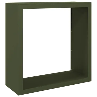 Obrázok produktu pre Regál na krbové drevo, zelený 100x40x100 cm, oceľ