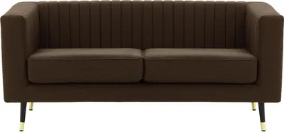 Produktbild von SLF24 - Zweisitzer-Sofa Slender - Braun - Baku 12