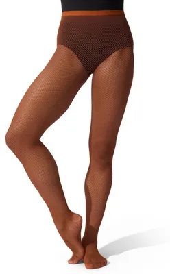 Immagine prodotto di Collant a rete invisibili da donna Capezio, modello professionale, aderenti, color toffee, taglia XXL (EU)
