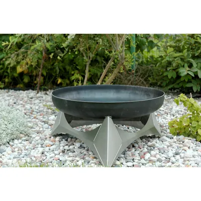 Produktbild von Feuerschale SvenskaV Design «Arka» Terrassenfeuer XXL - Unterbau Edelstahl