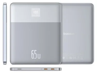 Produktbild von Baseus Blade2, 12000 mAh, Lithium Polymer (LiPo), 65 W, Silber