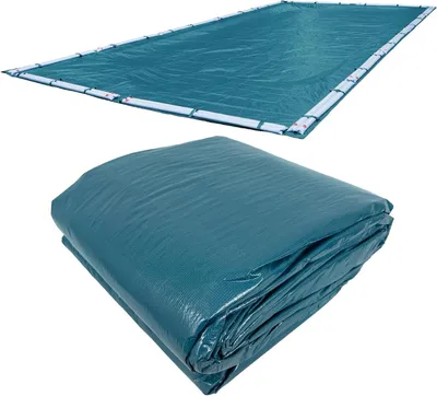 Immagine prodotto di Copertura per piscina invernale - Telo copripiscina - Protezione per piscina - Qualità extra resistente - 55 x 122 metri - Blu