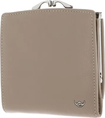 Image de Golden Head Cuir porte-monnaie Madrid RFID Protect French Coin Purse Wallet Taupe beige