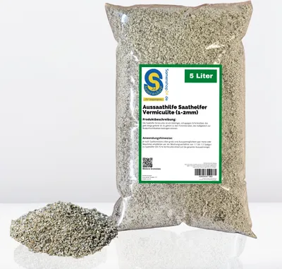 Produktbild von Samenshop24® Aussaathilfe/Pflanzensubstrat Vermiculite | Inhalt: 5 Liter | Körnung 1-2 mm