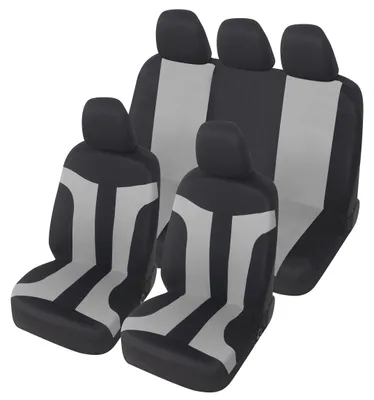 Image de Auto Accessori Lupex - Housse de siège universelle LS05 | Couleur : gris | Kit pour les sièges avant