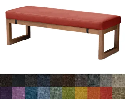 Obrázek produktu pro Polštář na sezení pro pohovku a zahradní lavičku, rozměry 90x40x5 cm, barva: tmavě červená