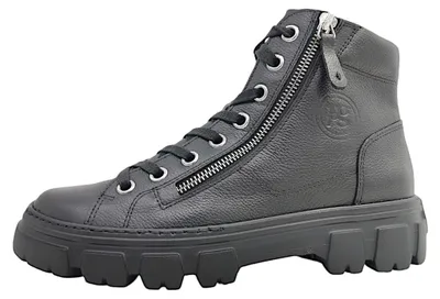 Immagine prodotto di Scarpe da trekking da donna Paul Green, stivaletti con lacci, colore nero, adatte al tempo libero