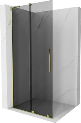 Immagine prodotto di Mexen Velar L parete doccia scorrevole Walk-in 90 x 200 cm, grafite 8 mm, oro - 871-090-003-43-50