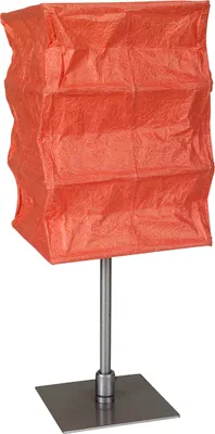 Produktbild von Näve Leuchten Tischleuchte mit E14 Tischleuchte mit E14 Tischleuchten - Papier-Tischleuchte, Tischlampe aus Metall und Papier in orange, 34 cm hoch, 13 x 13 cm, E14-Fassung