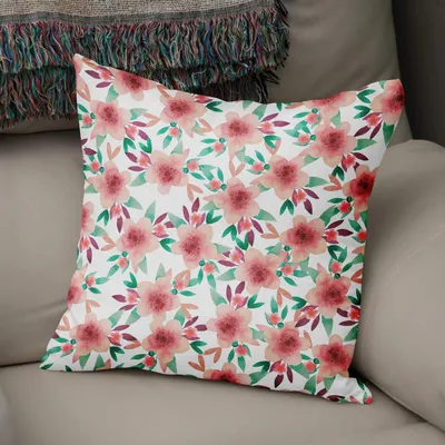 Kissenhülle 43x43 cm geometrisch Polycotton mehrfarbig