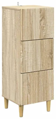 Image de Armoire à tiroirs Chêne Sonoma 33 x 34,5 x 90 cm