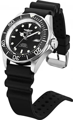 Produktbild von Invicta Pro Diver 9110 Herrenuhr - Automatikwerk - Edelstahl mit schwarzem Zifferblatt - 40 mm