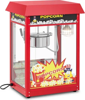 Zdjęcie produktu dla Expondo Royal Catering Maszyna do popcornu – 1500 W – 5 kg/h – czerwona –