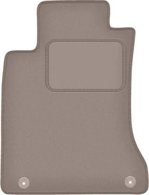 Produktbild von Fahrerfußmatte Velours beige passend für Infiniti Q30 (2015-2019, Schrägheck) – mit Befestigungen – passgenau