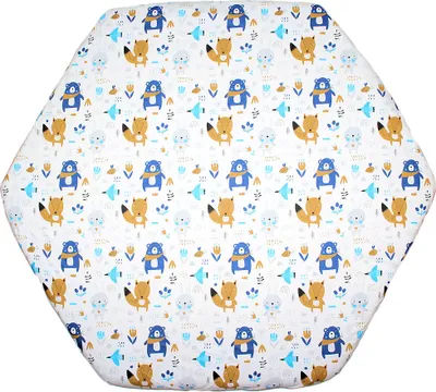 Produktbild von PRIMAWELA Spannbettlaken für Baby Kinder 6-eck Laufgitter Laufstall Matratze 105x120cm 11. Waldtiere
