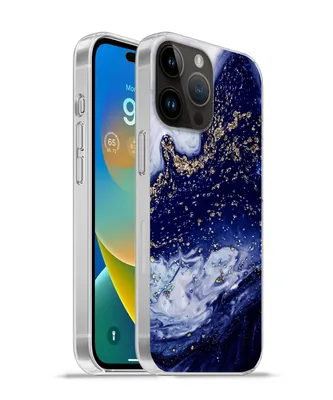 Produktbild von MuchoWow® Handyhülle Schutzhülle Hülle für Apple iPhone 14 Pro - Softcase Marmor - Gold - Natursteine Silikon Softcase Handy Hülle - Umschlag