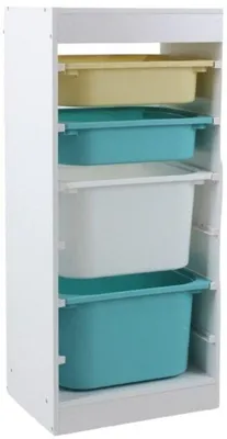 Obrázek produktu pro Police s krabicemi na hračky Ginger Home - Bílá