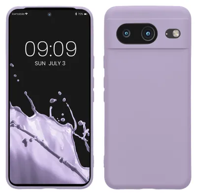 Produktbild von kwmobile Slim Case kompatibel mit Google Pixel 8 Hülle - Handyhülle aus Silikon in Lavendel
